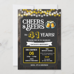 Convite Aplaudindo e Cervejas por 41 Anos de Surpresa no Q