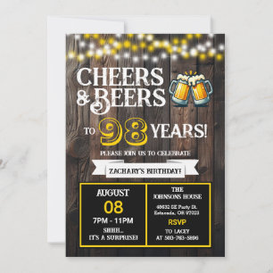Convite Aplaudindo e Cervejas por 98 Anos de Surpresa no Q