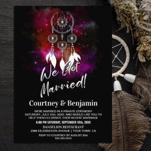 Convite Apoio de Sonho de Noite Estrelada Recepção de Casa