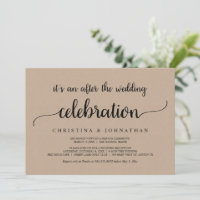 Após o casamento Brunch, Rustic Kraft Elopement