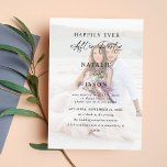 Convite Após Recepção de casamento de Fotografias de Festa<br><div class="desc">Coloque seus hóspedes no clima para o seu casamento com seus Convites de Recepção de casamento de Foto do Festa Depois. Convites exclusivos,  usando sua própria foto.</div>