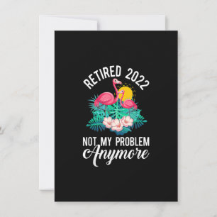 Convite Aposentado 2022 Retirada Novelty Flamingo Floral C