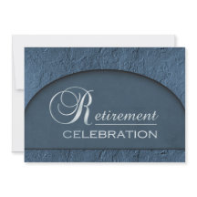 Aposentadoria azul de pedra cinzelada do executivo