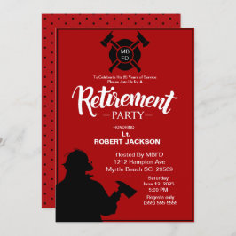 Convite Aposentadoria de bombeiro/aposentadoria de bombeir