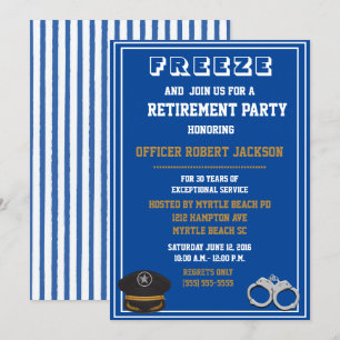 Convite Aposentadoria de Polícias Engraçada pela Políci