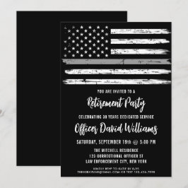 Convite Aposentadoria do Oficial Correccional da Bandeira 