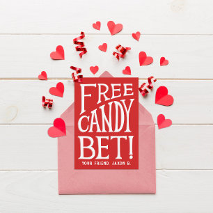 Convite Aposta de chocolate grátis! Namorados de sala de a