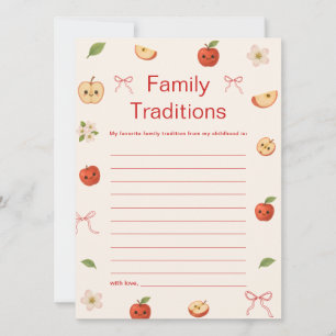 Convite Apple of My Eye Chá de fraldas Family Traditions C