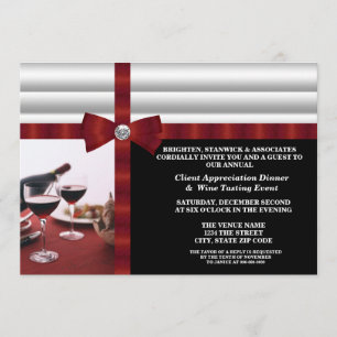 Convite Apreciação do Cliente de Eventos Corporativos