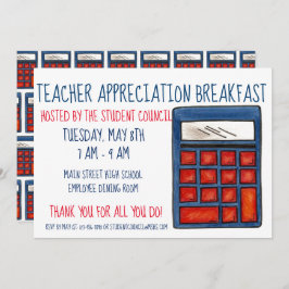 Convite Apreciação do Professor de Matemática da Escola de