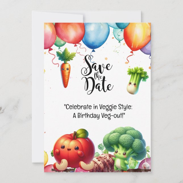 Convite Apreciação vegetal vegetariana (Frente)