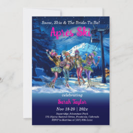 Convite Après Ski Bachelorette Modelo