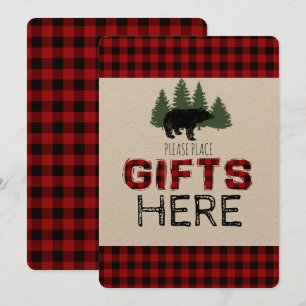 Convite Apresenta Sinal de Mesa - Partido Lumberjack