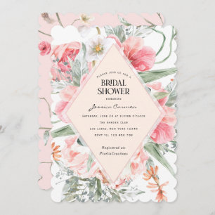 Convite Apresentação da moda moderna de primavera do jardi