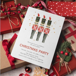 Convite Apresentação de Natal com quebra-nozes Vermelho &