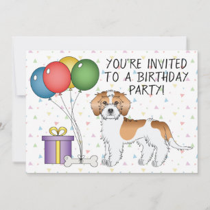 Convite Apricot: Mini Goldendoodle Dog Birthday