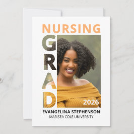 Convite Apricot Nursing Graduate 2026 Announcement