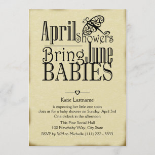 Convite April Chás June Baby