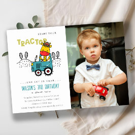 Convite Aqua Girafa no Aniversário de Tritores de Fazenda