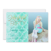 Aqua Mermaid Party | Sob A Foto De Aniversário Do