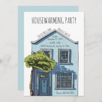 Aquarela acolchoada pequena casa aberta