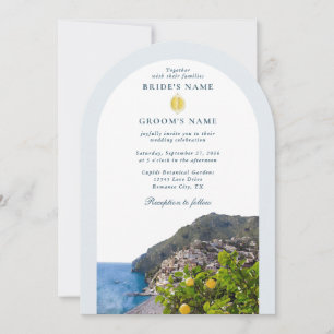 Convite Aquarela Arco da Costa Amalfi Itália Limões Casame