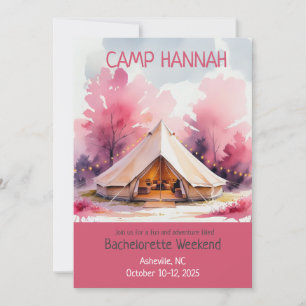 Convite Aquarela de Bachelorette Semanal