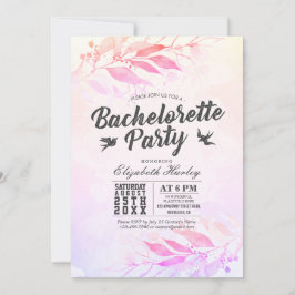 Convite Aquarela Deixa Chá de panela Festa de solteira