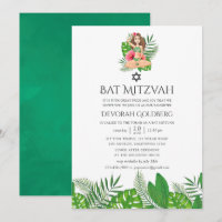 Aquarela Exótico Luau Bat Mitzvah Aloha
