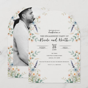 Convite Aquarela Floral Flores Silvestres Primavera Encont