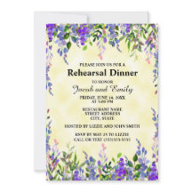 Aquarela Floral Lavanda Amarelo Ensaio de Casament
