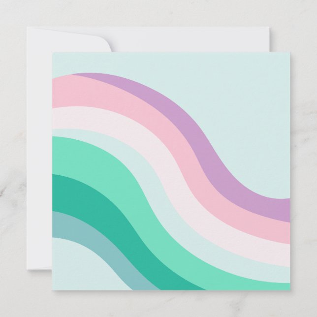 Convite Aquarela fluida (Verso)