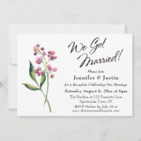 Aquarela Frutas Vermelhas, Tipografia Nós Casamos