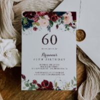 Aquarela Ilustrada Queda 60ª Festa de aniversário