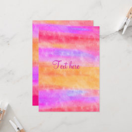 Convite Aquarela Multi Cor Personalizado