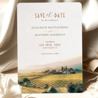 Aquarela Napa Valley Vineyards Save the Date