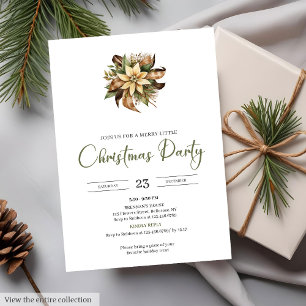 Convite Aquarela Natal Minimalista Terroso Neutro