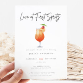 Convite Aquarela No Primeiro Chá de panela Spritz