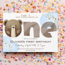 Aquarela nosso pequeno urso é um aniversário de be