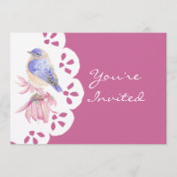 Aquarela Oriental Bluebird Blue Bird Art