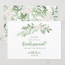 Aquarela Rosa Marfim Casamento Seja Minha Dama de 