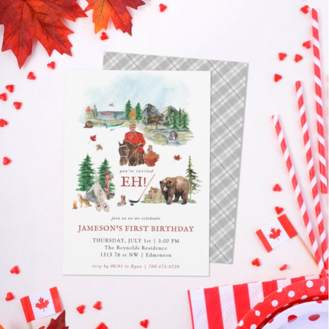 Convite Aquarela russa | Festa de aniversário do dia do Ca (Criador carregado)