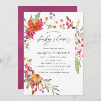 Aquarelle Chá de fraldas de Flor Selvagem Aquarell