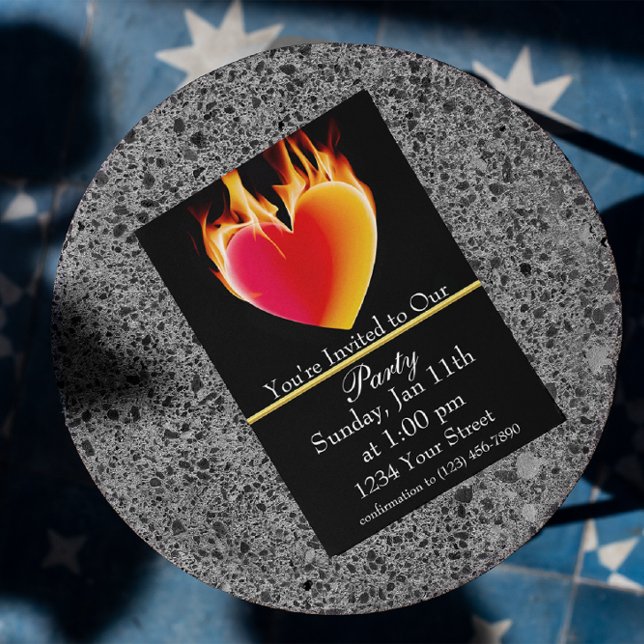 Convite Aqueça-se Com a Nossa Festa do Fogo! (Criador carregado)