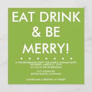 Convite Aquecimento da casa