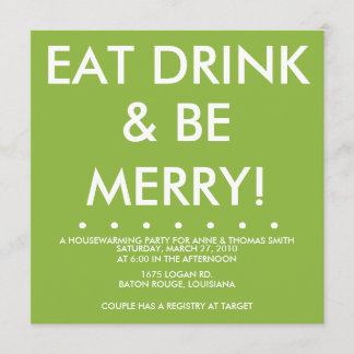 Convite Aquecimento da casa