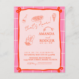 Convite Aquela é a Noiva Italian Doodles Casamento