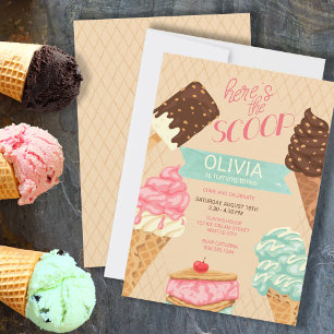 Convite Aqui Está a Informação Meninas Aniversário de Sorv