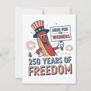 Convite Aqui pelo Weiner 250 anos de Liberdade