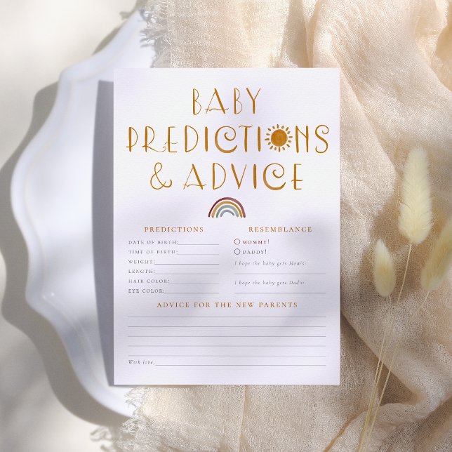 Convite Aqui Vem As Predições E Conselhos Do Bebê Sol (Criador carregado)